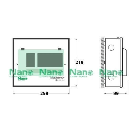 **ตู้เปล่า ปลั๊กออน** Nano ตู้คอนซูมเมอร์ ยูนิต กล่องควบคุมไฟ Consumer Unit คอนซูมเมอร์