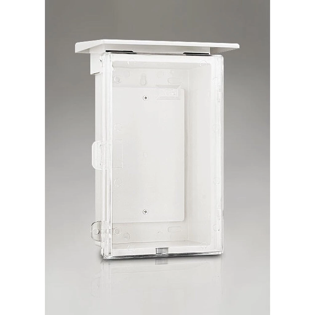 ตู้กันน้ำพลาสติก NANO สีขาว ตู้กันน้ำ ตู้ไฟ ตู้พลาสติก ฝาใส มีหลังคา 101-CW