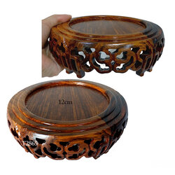 กี๋หรือฐานไม้สไตล์จีน-ลายเมฆ หน้าท๊อป 12cm