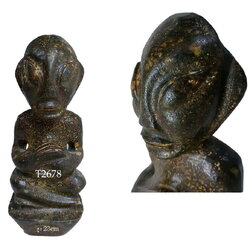 เอเลี่ยน มนุษย์ต่างดาว-รูปปั้นหิน เทวรูปหิน สูง23cm (หินแม่เหล็กดูดติด)