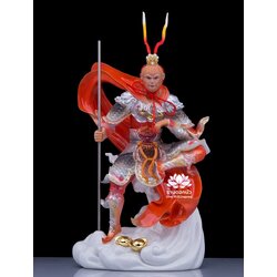 ไต่เสี่ยฮุกโจ้ว ไต่เส่งปุดจ้อ เจ่เทียนไต่เซ่ง เห้งเจีย ฉีเทียนต้าเซิ่น ปางเหยียบเมฆ งานกระเบื้อง ขนาด 12/16/19 นิ้ว