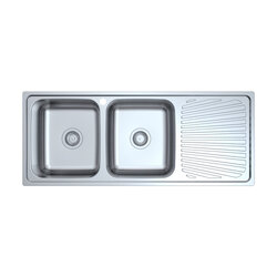 ซิงค์ล้างจาน 2 หลุม 1 พักขวา