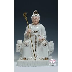 อ๋องโบ้เหนียวเหนียว กิมบ้อหงวนกุน หรือซีหวังหมู่ ปางประทับนั่งบัลลังก์บนภูเขาไท้ซาน ขนาด 12/16/19 นิ้ว