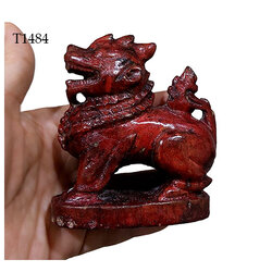 สิงห์ไม้แกะ งานเก่า ขนาดเล็ก