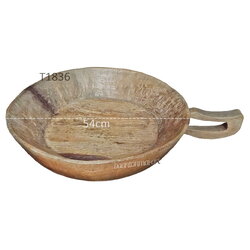 กัวะหรือกั๊วะข้าวเหนียวไม้สัก งานเก่า 54cm