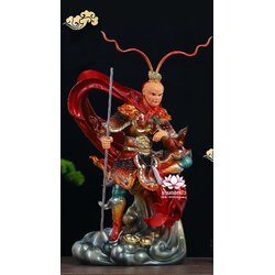 ไต่เสี่ยฮุกโจ้ว ไต่เส่งปุดจ้อ เจ่เทียนไต่เซ่ง เห้งเจีย ฉีเทียนต้าเซิ่น ปางเหยียบเมฆ งานเรซิ่น ขนาด 12/16/19 นิ้ว