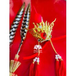 หมวกไต่เสี่ยฮุกโจ้ว หมวกเห้งเจีย หมวกเทวรูปจีน หมวกกิมซิ้น หมวกเทพเจ้าจีน