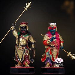 ยมบาลหัววัวหัวม้า ยมทูตหัววัวหน้าม้า งานเรซิ่นคุณภาพสูง ขนาด 6/8/12/16 นิ้ว