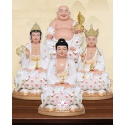 พระพุทธเจ้า (พระยูไล) พระโพธิสัตว์กวนอิม พระกษิติครรภโพธิสัตว์ พระศรีอริยเมตไตรย งานเรซิ่น ขนาด 12/16/19/26 นิ้ว