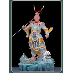 ไต่เสี่ยฮุกโจ้ว ไต่เส่งปุดจ้อ เจ่เทียนไต่เซ่ง เห้งเจีย ฉีเทียนต้าเซิ่น ปางยืนมังกร งานกระเบื้อง ขนาด 12/16/19/26/36 นิ้ว