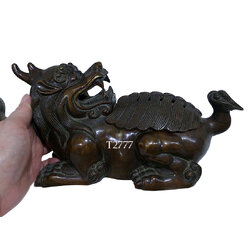 เตากำยาน เตาจุดกำยาน ทองเหลืองสไตล์จีน -มังกร