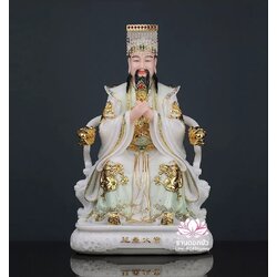 เง็กเซียนฮ่องเต้ หยกอ๋องส่องเต่ และ พระนางซีหวังหมู่ กิมบ้อเนี่ยเนี้ย งานหินอ่อนคุณภาพสูง ขนาด 16/19/26 นิ้ว