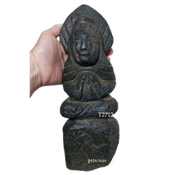 พระหิน เทวรูปหิน รูปปั้นหินแกะ สูง26.5cm (หินแม่เหล็กดูดติด)