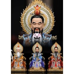 ซำเช้งเต๋าจ้อ โตเต็กเทียนจุน หรือไท่ส่องโล้กุ๊น หง่วนซี่เทียนจุน เล็งโป้เทียนจุน งานเรซิ่น ขนาด 12/16/19 นิ้ว