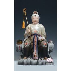 อ๋องโบ้เหนียวเหนียว กิมบ้อหงวนกุน หรือซีหวังหมู่ ปางประทับนั่งบัลลังก์บนภูเขาไท้ซาน ขนาด 12/16/19 นิ้ว