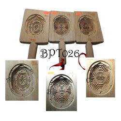 พิมพ์ขนมเต่า พิมพ์ไม้เคาะ พิมพ์ขนมรูปเต่า พิมพ์ขนมไหว้เจ้า 7.5cmx10cm