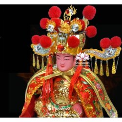 หมวกกิ่มซิ้น หมวกเทวรูป หมวกองค์พระเทพเจ้าประดับหัวสิงห์