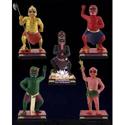 โหงวกุ้ย อู่กุ้ย อู่กุ้ยเจียงจิน หรือ ขุนพลห้าผี เทพบริวารสายนรก ขนาด 12 นิ้ว