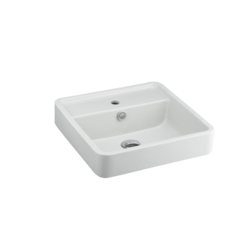 C00381(MLG) สีเทา อ่างล้างหน้าวางบนเคาน์เตอร์แบบเหลี่ยม รุ่นGeo