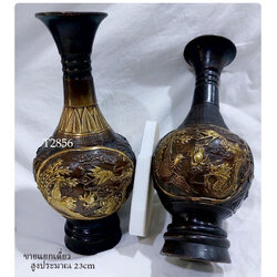 (เดี่ยว)แจกันจีนลายหงส์คู่มังกร สูง 23cm ใบละ