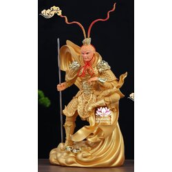 ไต่เสี่ยฮุกโจ้ว ไต่เส่งปุดจ้อ เจ่เทียนไต่เซ่ง เห้งเจีย ฉีเทียนต้าเซิ่น ปางเหยียบเมฆ งานเรซิ่น ขนาด 12/16/19 นิ้ว