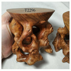 ฐานหรือกี๋ไม้สไตล์จีน ทรงรากไม้ อันละ