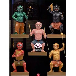 โหงวกุ้ย อู่กุ้ย อู่กุ้ยเจียงจิน หรือ ขุนพลห้าผี เทพบริวารสายนรก ขนาด 12/16 นิ้ว