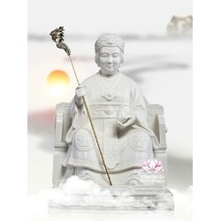 อ๋องโบ้เหนียวเหนียว กิมบ้อหงวนกุน หรือซีหวังหมู่ ปางประทับนั่งบัลลังก์ ขนาด 12 นิ้ว