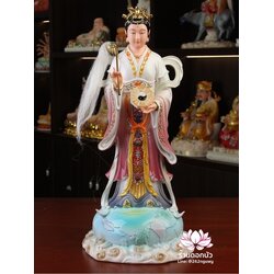 ตี่บ้อเนี่ยเนี้ย ตี่บ้อเหนียวเหนียว พระแม่ธรณีจีน ปางประทับยืน งานกระเบื้อง ขนาด 12/16/19/26 นิ้ว