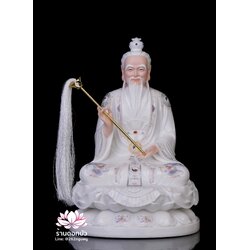 ไท่เสียงเหล่ากุง ไท่ส่องโล้กุ๊น ไท้ซังเหล่าจวิน หรือเล่าจื้อ ประทับนั่งบนดอกบัว ขนาด 12/16/19/26 นิ้ว