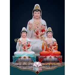 พระโพธิสัตว์กวนอิมปางประทานบุตร พระแม่กวนอิมประทานบุตร งานหินอ่อนคุณภาพสูง ขนาด 12/16/19/26 นิ้ว