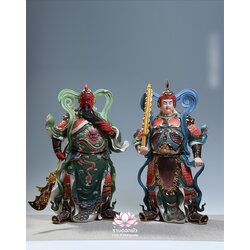 เทพเจ้ากวนอู และพระเวทโพธิสัตว์ (อุ่ยท้อผ่อสัก) ขนาด 14/18/20 นิ้ว