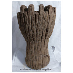 งานไม้เก่า(ดุมล้อเกวียน) สูง28cm