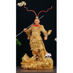 ไต่เสี่ยฮุกโจ้ว ไต่เส่งปุดจ้อ เจ่เทียนไต่เซ่ง เห้งเจีย ฉีเทียนต้าเซิ่น ปางยืนมังกร งานเรซิ่นพ่นทราย ขนาด 12/16/19/26/36 นิ้ว