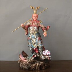 ไต่เสี่ยฮุกโจ้ว ไต่เส่งปุดจ้อ เจ่เทียนไต่เซ่ง เห้งเจีย ฉีเทียนต้าเซิ่น ปางยืนมังกร งานเรซิ่น ขนาด 12/16/19 นิ้ว