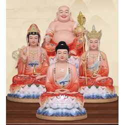 พระพุทธเจ้า (พระยูไล) พระโพธิสัตว์กวนอิม พระกษิติครรภโพธิสัตว์ พระศรีอริยเมตไตรย งานเรซิ่น ขนาด 12/16/19/26 นิ้ว