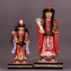 กิมจี่แปะ เทพแห่งคลังสมบัติของนรก พระคลังแห่งยมโลก งานเรซิ่นคุณภาพสูง ขนาด 12/16 นิ้ว