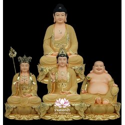 พระพุทธเจ้า (พระยูไล) พระโพธิสัตว์กวนอิม พระกษิติครรภโพธิสัตว์ พระศรีอริยเมตไตรย งานเรซิ่น ขนาด 12/16/19/26 นิ้ว