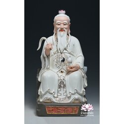 ไท้แปะกิมแช้ ไท้ไป่จินซิน เทพเจ้าแห่งดาวศุกร์ ปางประทับนั่งบัลลังก์ ขนาด 14/16 นิ้ว