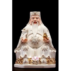 แปะกงแปะม่า ปุนเถ้ากงปุนเถ้าม่า เทพเจ้าที่ตี่จู้เอี๊ยะ ปางประทับนั่งบนเงินทอง ขนาด 12 นิ้ว