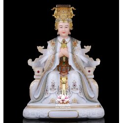 หม่าโจ้ว ม่าจ้อโป๋ เทียนส่งเซ่งโบ้ เทียนโหวเซี่ยบ้อ งานหินอ่อนคุณภาพสูง ขนาด 12/16 นิ้ว