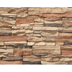 กระเบื้องคอนกรีตตกแต่งผนัง เอสซีจี รุ่น ทรูทัช ทูโทน คละขนาด สีทริปเปิ้ล บราวน์