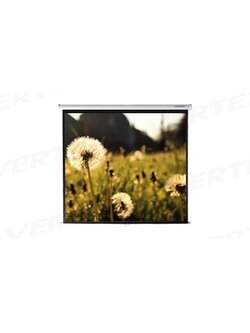 จอฉายโปรเจคเตอร์ แบบแขวนมือดึง ยี่ห้อ Vertex (เวอร์เทคซ์) ขนาดทแยงมุม 150 นิ้ว (4:3)