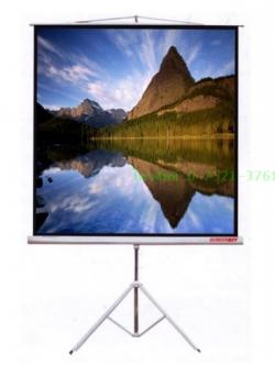 จอรับภาพโปรเจคเตอร์ แบบขาตั้ง (Tripod) ยีห้อ Screenboy (สกรีนบอย) ขนาด 70x70 นิ้ว จอพับเก็บ เคลื่อนย้ายได้ ปิดงบ ict
