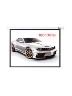 จอรับภาพโปรเจคเตอร์ แบบมอเตอร์ไฟฟ้า ยี่ห้อ Razr (เรสซ์) ขนาดทแยงมุม 180 นิ้ว (16:9) แถมรีโมทไร้สาย