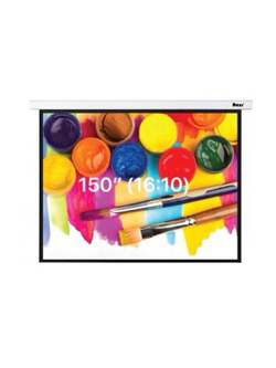 จอรับภาพโปรเจคเตอร์ แบบแขวนมือดึง ยี่ห้อ Razr (เรซน์) เส้นทแยงมุม 150 นิ้ว (16:10)