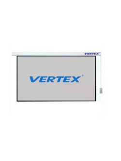 จอรับภาพโปรเจคเตอร์ แบบมอเตอร์ไฟฟ้า ยี่ห้อ Vertex ขนาดทแยงมุม 180 นิ้ว (16:10) มอเตอร์แบบในแกน Matt white ฟรีจัดส่ง