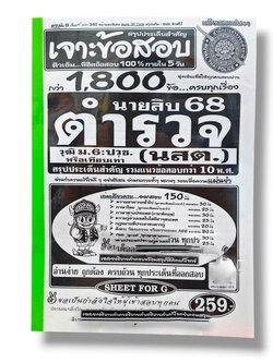 (ปี68) เจาะข้อสอบกว่า 1800 ข้อ นายสิบตำรวจ (นสต.) วุฒิ ม. 6 :ปวช. SFG0181 สรุปประเด็นสำคัญ รวมแนวข้อสอบกว่า 10 พ.ศ. sheetandbook