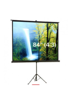 จอรับภาพโปรเจคเตอร์ แบบขาตั้ง (Tripod) ยีห้อ Razr (เรซน์) ขนาดทแยงมุม 84 นิ้ว (4:3)