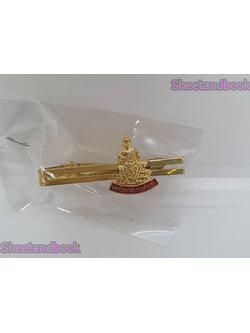 เครื่องแบบ ตัวหนีบเนคไท ม.รามคำแหง รับปริญญา (สีทอง+แดงลายพ่อขุนฯ) DR0032 sheetandbook